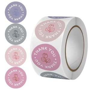120 - 1 Inch Thank You Stickers